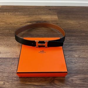 Hermes Reversible H Belt 80cm